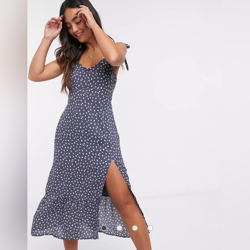 Abercrombie & Fitch Blue Tie Strap Dress